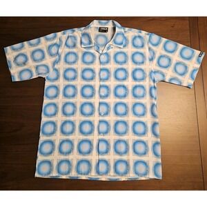 Vintage Southpole Authentic Collection All Over Print Camp Loop Collar Butt/Up L